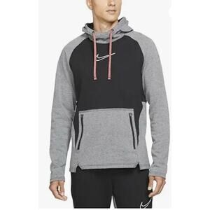 Nike Mens Medium - Thermafit Colorblock Pullover Hoodie - Zippered Pockets